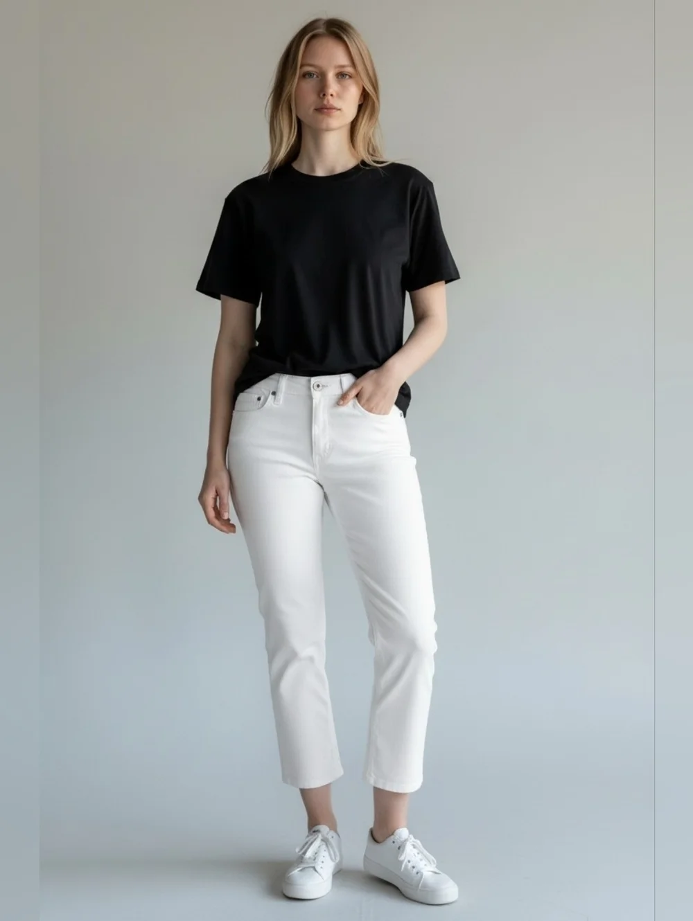 AG Adriano Goldschmied the Capri White Denim Capri 5-Pocket Jeans Women size 30